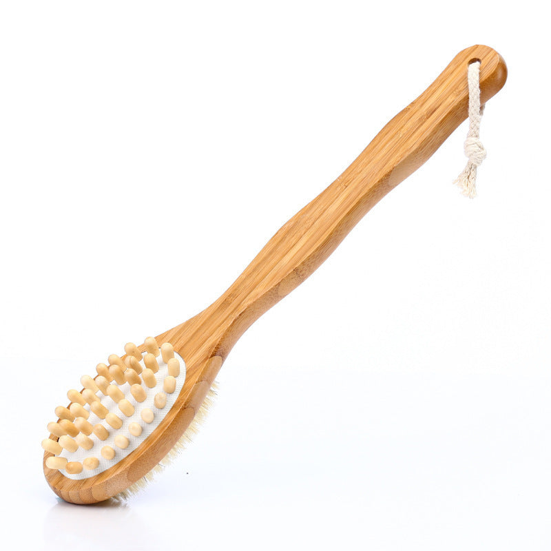 Velmora Double-sided Massage Brush With Bamboo Bristles